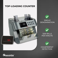 Cassida CRS-6200 Top Loading Bill Counter