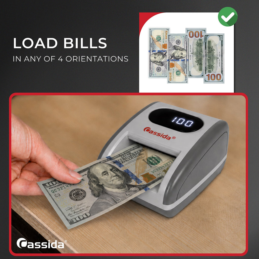 Cassida CCS-150 Counterfeit Money Detector and Bill Value Reader