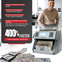 Cassida CRS-7500 Mixed Bill Counter Sorter and Reader
