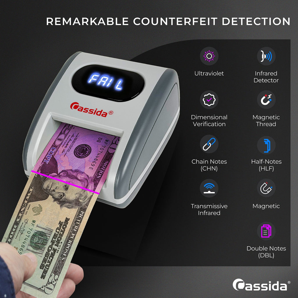 Cassida CCS-150 Counterfeit Money Detector and Bill Value Reader