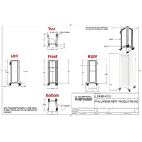 Phillips Safety Standing Mobile Lead Shield for Full-Body Clinical Radiation Protection