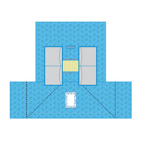 SUBMED Laparoscopy Drape with Incise Film and Instrument Pouch
