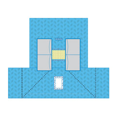 SUBMED Laparoscopy Drape with Incise Film and Instrument Pouch
