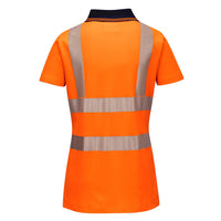 Portwest LW72 Hi-Vis Women's Cotton Comfort Pro Polo Shirt S/S