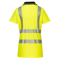 Portwest LW72 Hi-Vis Women's Cotton Comfort Pro Polo Shirt S/S