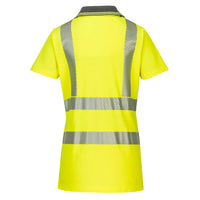Portwest LW72 Hi-Vis Women's Cotton Comfort Pro Polo Shirt S/S