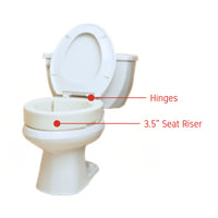 Rhythm Healthcare Bolt On Hinged Raised Toilet Seat