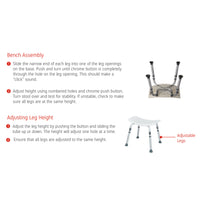 Rhythm Healthcare Deluxe Aluminum Shower Chair