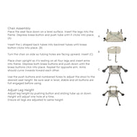 Rhythm Healthcare Premium Shower Bench/Chair with Removable Padded Arms
