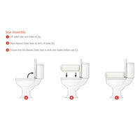 Rhythm Healthcare Standard Raised Toilet Seat