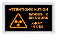 Phillips Safety SIGN-LED/BAT-112 Attention/Caution: X-Ray In Use (French-English) LED Sign