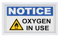 Phillips Safety SIGN-LED/BAT-114 Notice Oxygen in Use Led Sign