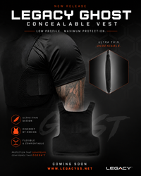 Legacy Safety and Security GHOST Concealable Vest Ultra-Thin Lightweight Body Armor