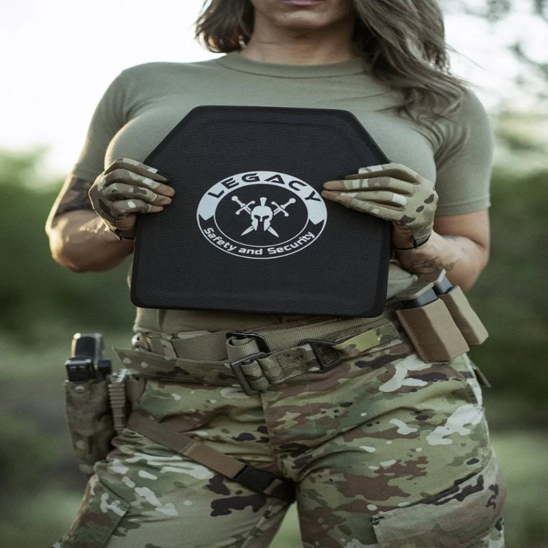 Legacy Safety and Security Level IV Multi-Hit Ballistic Plate | Lightweight 5.2lbs Silicon Carbide Armor