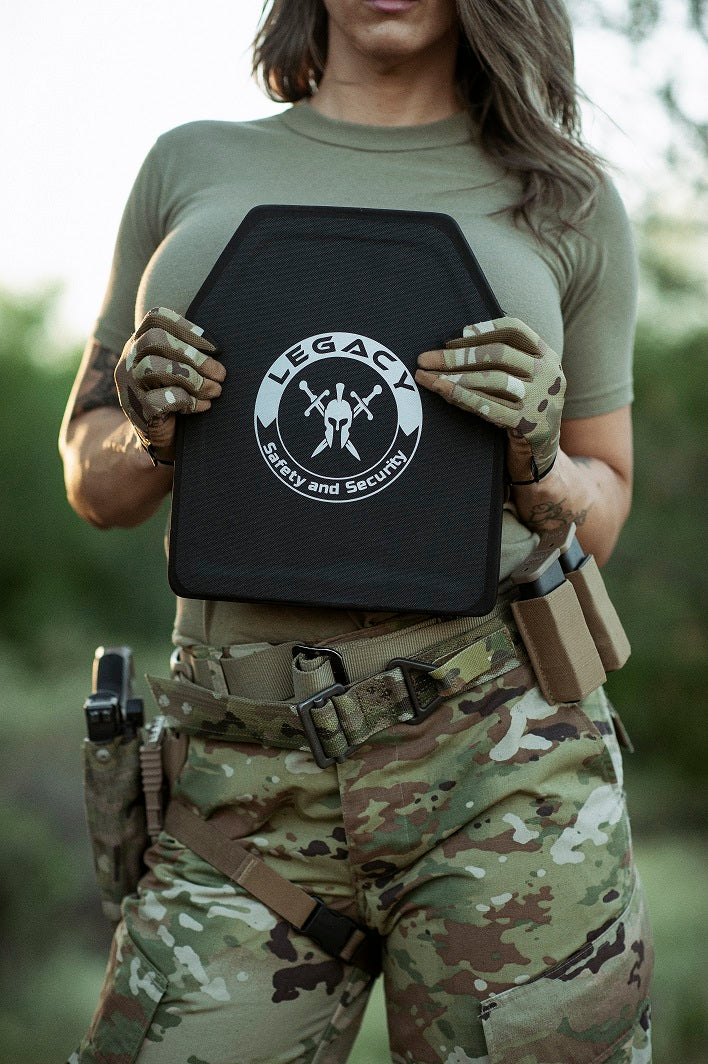 Legacy Safety and Security Level IV Alumina and PE Body Armor Plate Lightweight Rifle Protection