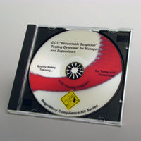 Marcom DOT "Reasonable Suspicion" Testing Overview for Managers and Supervisors DVD Program