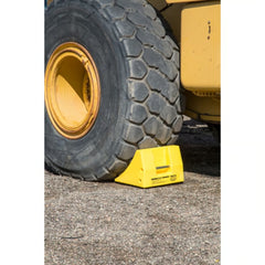 Checkers Heavy-Duty Wheel Chock for Large Tires – 122.5 Ton Capacity