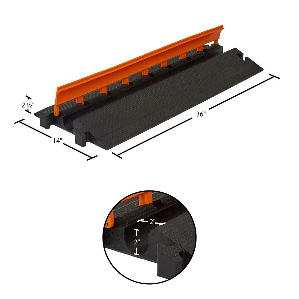 Elasco MightyGuard Single Channel, 2" Cable Guard