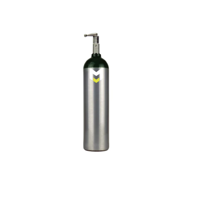 MERET Jumbo D Aluminum Oxygen Cylinder | High-Capacity Gas Tank with CGA870 Post Valve