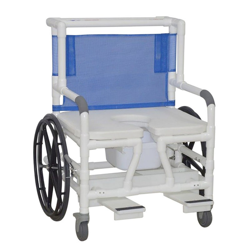MJM Bariatric Shower and Commode Chair, 600 lb Capacity