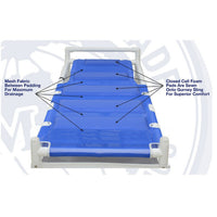 MJM Shower Gurney with 5-Position Headrest, 450 lb Capacity