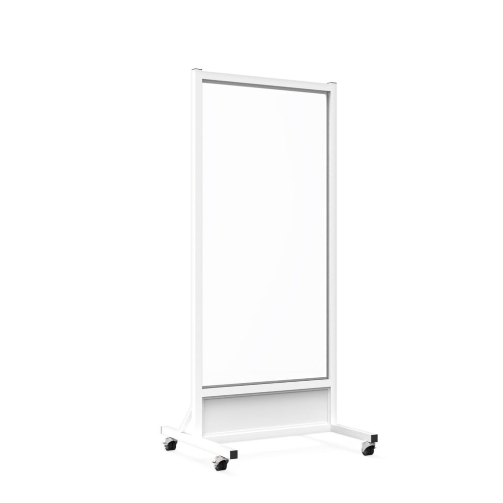 Phillips Safety MRI-Safe Mobile Leaded Aluminum Barrier with 30" x 60" Extra-Large Viewing Window