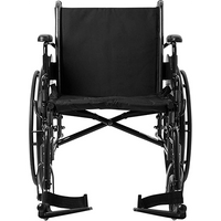 McKesson Wheelchair, Swing Away Foot Leg Rest, Desk Length Arms Flip Back, 20 in Seat, 300 lbs Weight Capacity