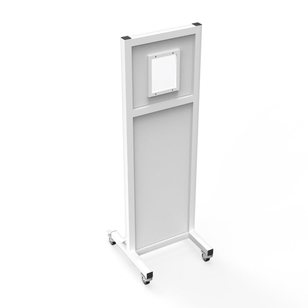 Phillips Safety Mobile Leaded Barrier | 2.0mm PbEq Protection with 12" x 10" Viewing Window