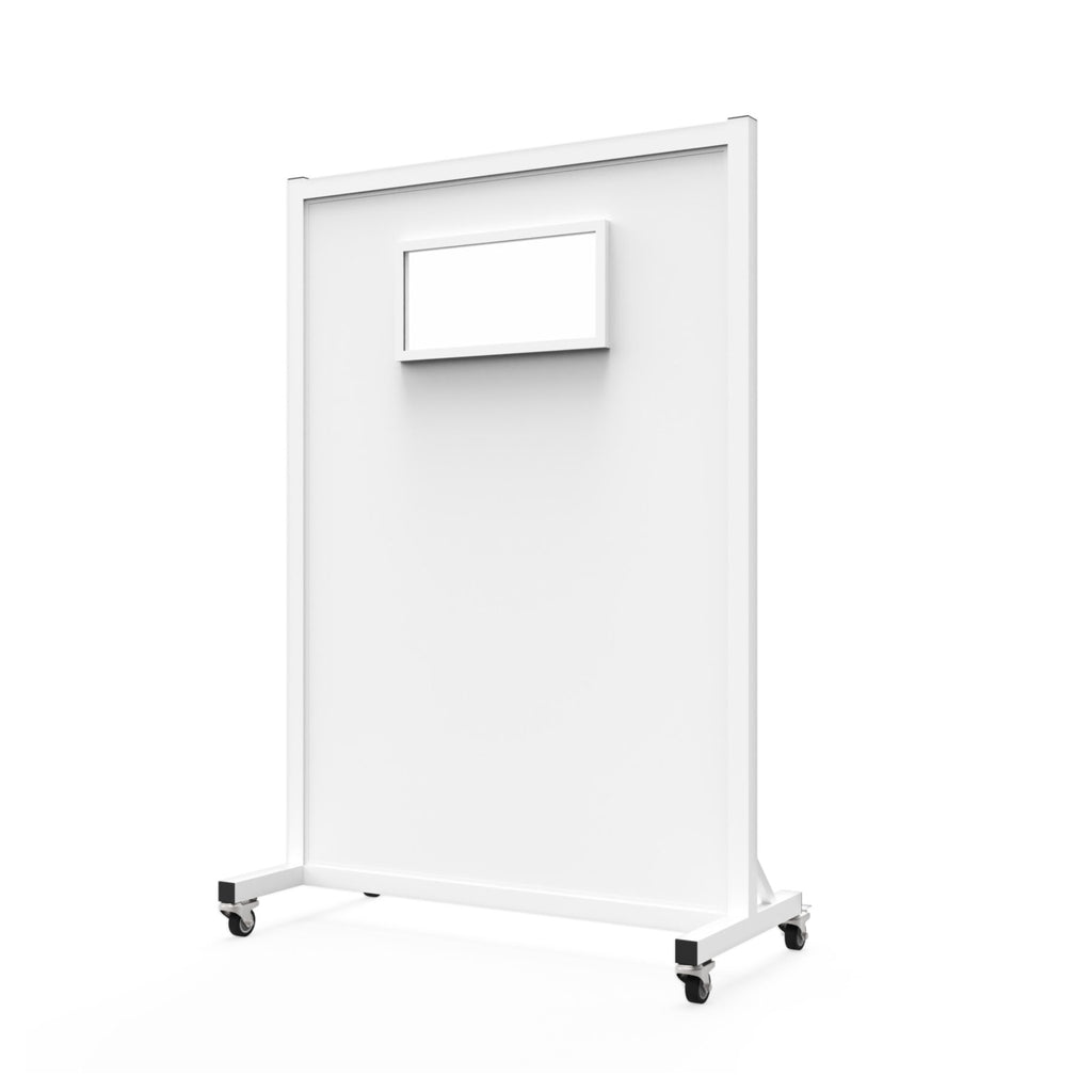 Phillips Safety Mobile Leaded Barrier | 2.0mm PbEq Protection with 24" x 12" Viewing Window