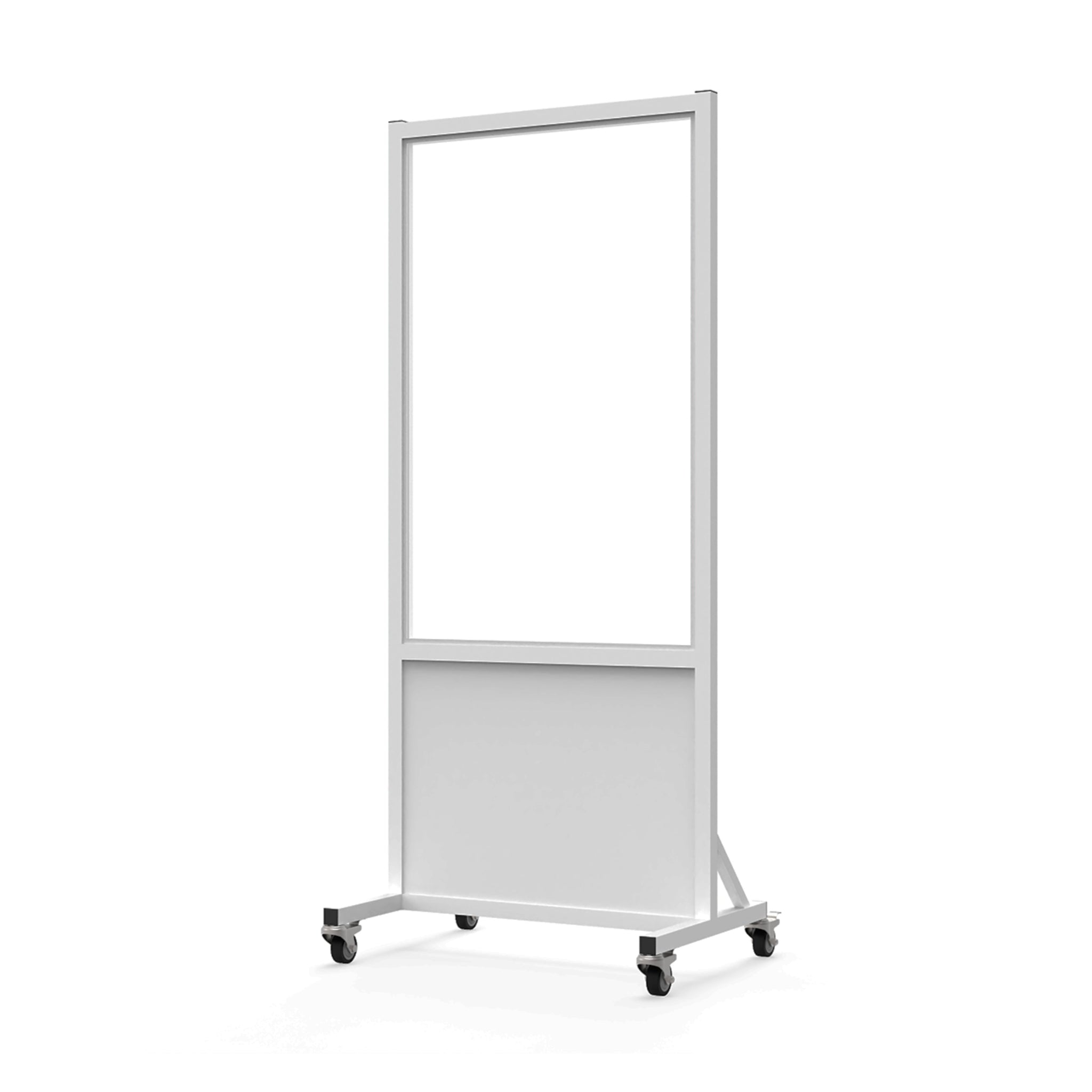 Phillips Safety Mobile Leaded Barrier | 2.0mm PbEq Protection with 30" x 48" Large Viewing Window