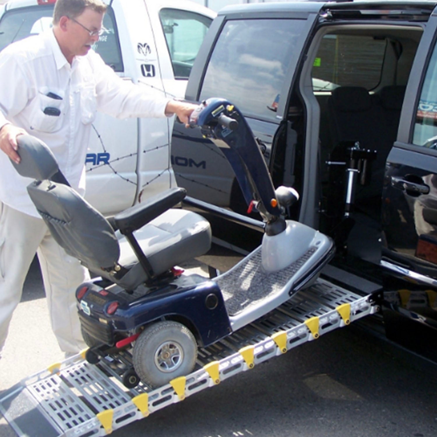 Roll-A-Ramp Manual Folding Minivan Ramp – Economical Wheelchair Access System