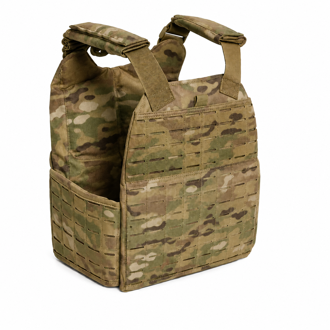 Legacy Safety and Security Laser Cut MOLLE Lightweight Armor Carrier Vest | 11x14 MultiCam Armor Platform