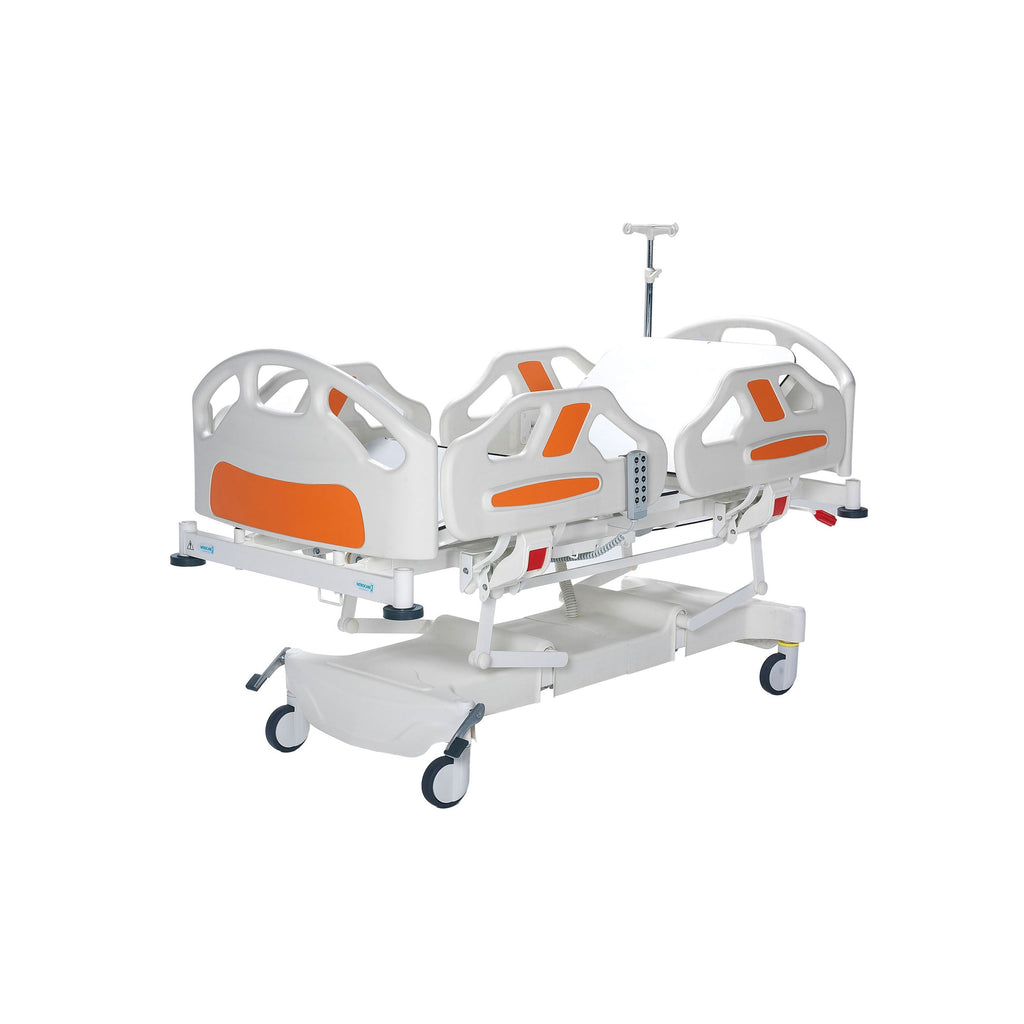 Nitrocare PIPPA 4420P Full Electric Pediatric Hospital Bed with Transparent Safety Rails and Electric Hi-Lo