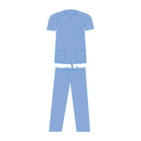 SUBMED Medical Professional Scrub Suit Set