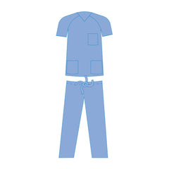 SUBMED Medical Professional Scrub Suit Set