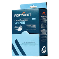 Portwest PA01 Lens Cleaning Wipes (100 towelettes)