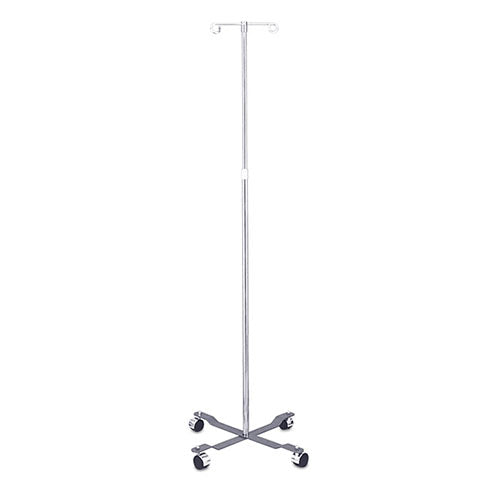 Compass Health ProBasics IV Pole, 4 Leg, 2 Hook – Stable Support for Home Medical Care