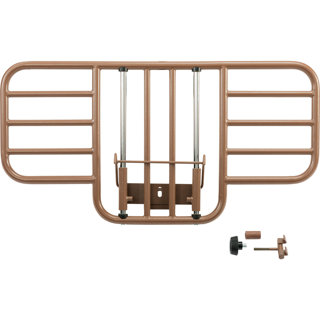 Compass Health ProBasics Four Bar Clamp-On Half Rail (1 Pair) – Secure Bed Safety for Home Care