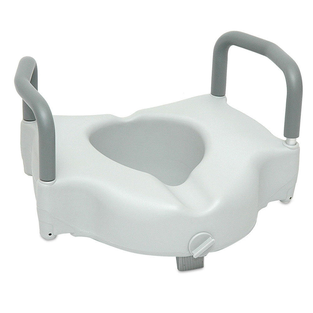 Compass Health ProBasics Raised Toilet Seat with Lock & Arms – Secure Bathroom Support for Independent Living