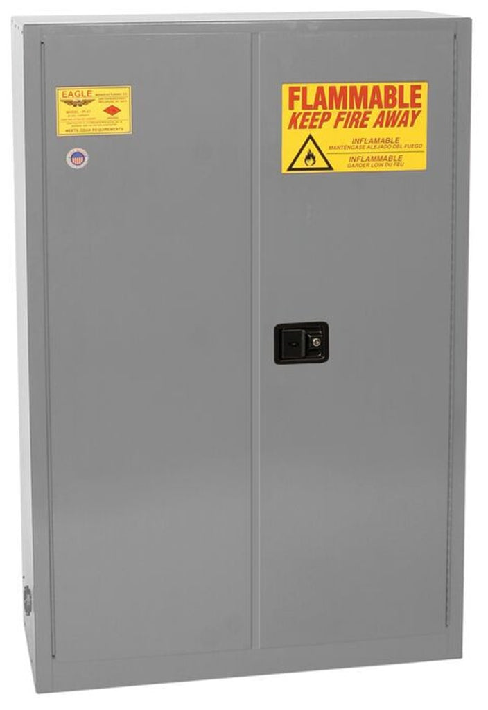 Justrite PI30X Paint Ink Safety Cabinet 3 Shelves 2 Door Sliding Self Close, 40 Gallon
