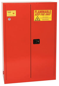 Justrite PI30X Paint Ink Safety Cabinet 3 Shelves 2 Door Sliding Self Close, 40 Gallon