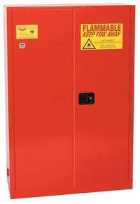Justrite PI47X Paint Ink Safety Cabinet 60 Gallon 5 Shelves 2 Door Manual Close