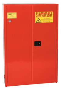 Justrite PI77X Paint Ink Aerosol Can Safety Cabinet 30 Gallon 5 Shelves 2 Door Manual