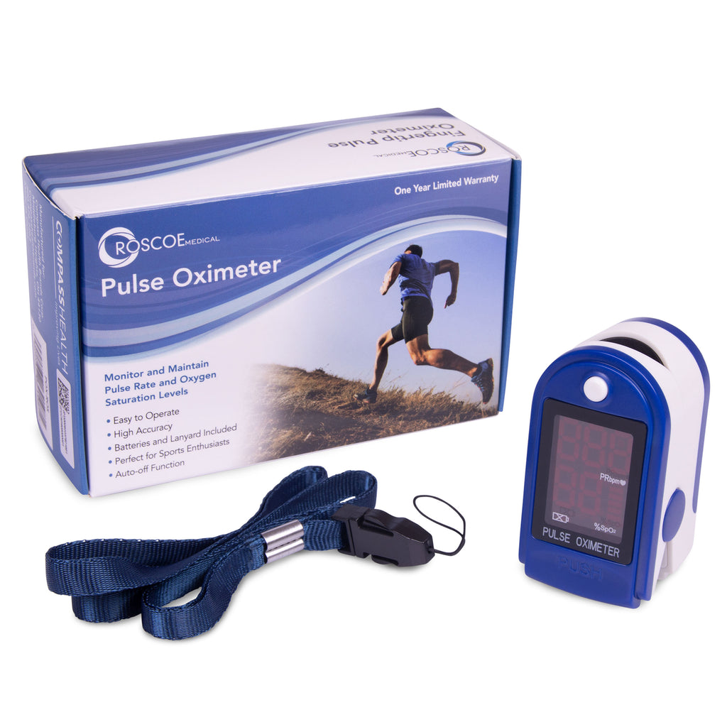 Compass Health Roscoe Fingertip Pulse Oximeter – Accurate Health Monitoring for Independent Living