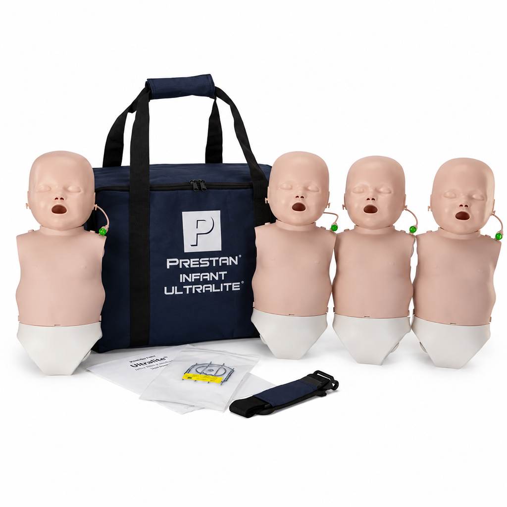 Prestan Infant Ultralite Manikin Medium Skin 4-Pack – CPR Feedback