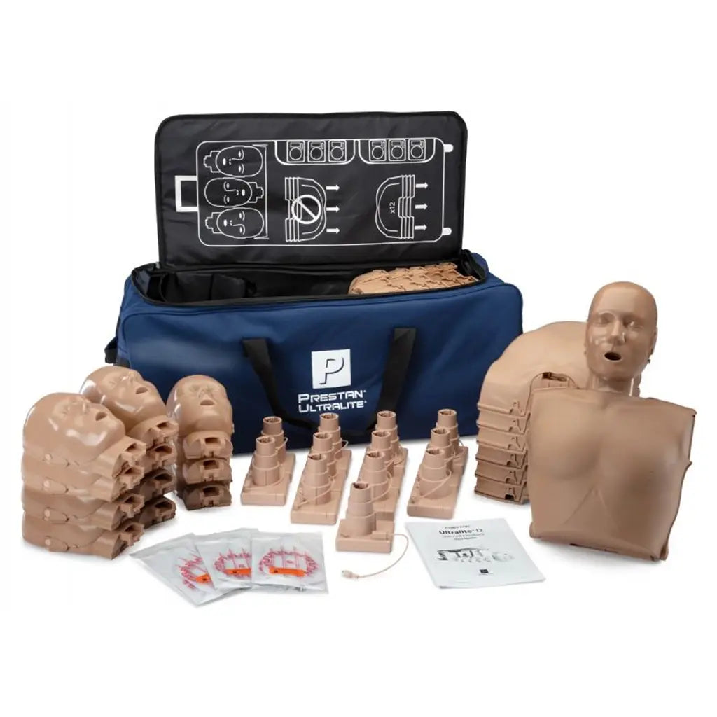 Prestan Ultralite Manikin 12-Pack Diversity Kit – Adult CPR Feedback