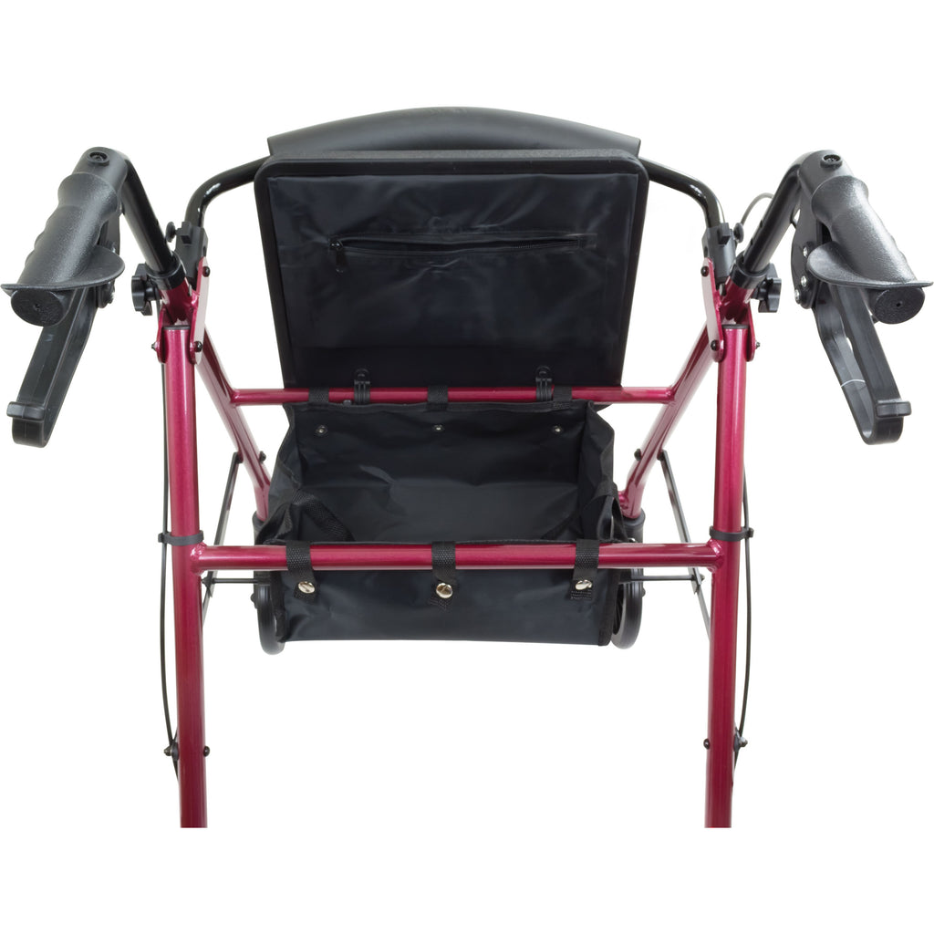 Compass Health ProBasics Aluminum Rollator with 6” Wheels – Lightweight Mobility Support for Home and Travel