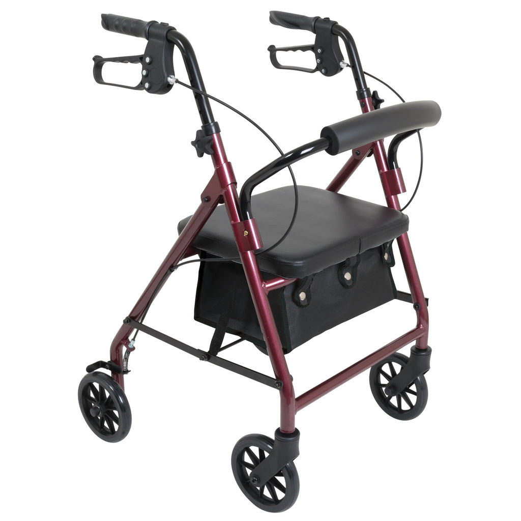 Compass Health ProBasics Junior Aluminum Rollator with 6” Wheels – Lightweight Mobility Support for Shorter Users
