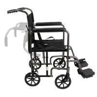 Compass Health ProBasics Aluminum Transport Chair with Footrest