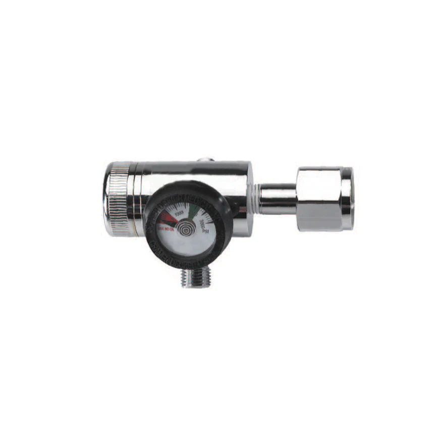 MERET Pressure Reducer Oxygen Regulator with 2 DISS Power Take-Offs